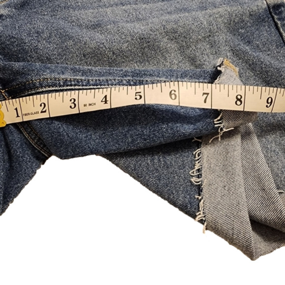 Cello Jackie Blue Denim Bermuda Shorts Cuffed Hem High Waist Plus Size 2X NWT - Picture 5 of 9